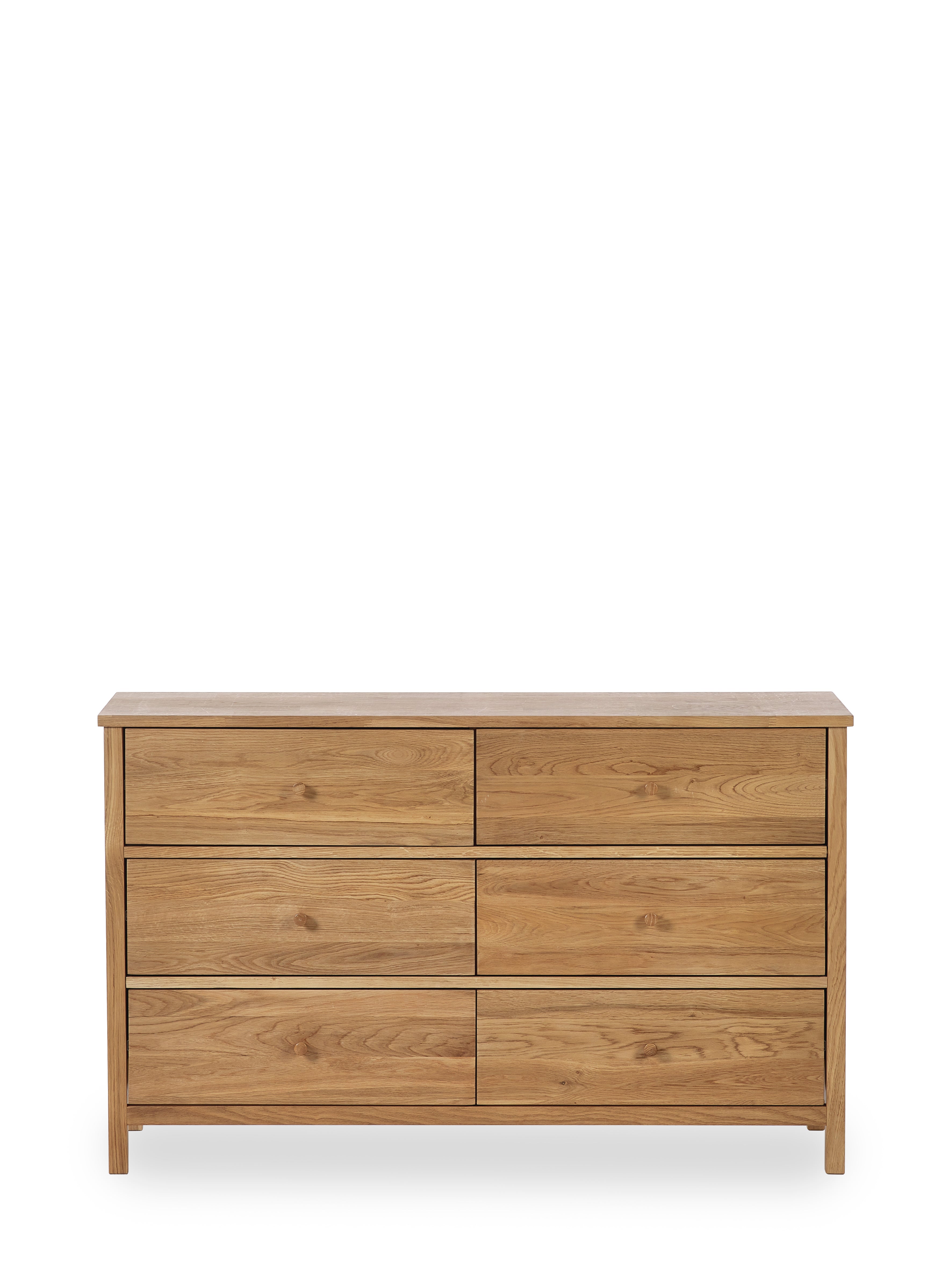 Osborne Solid Oak Wood Chest of Drawers | 6 Drawers